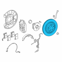 OEM 2020 Lexus LC500h Disc, Brake, Rear LH Diagram - 42432-11010