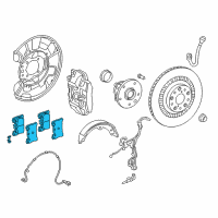 OEM Lexus LS500 Rear Disc Brake Pad Kit Diagram - 04466-11010