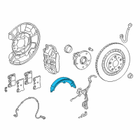 OEM 2009 Lexus LS600h Shoe Assembly, Parking Brake Diagram - 46530-50041