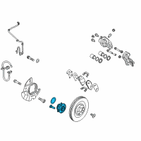 OEM 2009 Hyundai Santa Fe Wheel Hub Assembly Diagram - 51750-3J000
