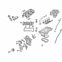 OEM 2018 Jeep Wrangler Indicator-Engine Oil Level Diagram - 68325245AA