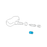 OEM 2020 Toyota 86 TPMS Sensor Nut Diagram - SU003-02897