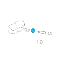 OEM 2020 Toyota 86 TPMS Sensor Grommet Diagram - SU003-02943