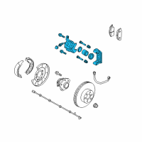 OEM 2017 Nissan Sentra Brake-Rear LH Diagram - 44011-1KD0A