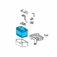 OEM 2020 Lexus ES350 Battery Diagram - 28800-38160