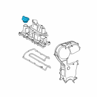 OEM Ford Police Responder Hybrid Filler Cap Diagram - YS4Z-6766-BB