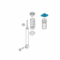 OEM 2014 Infiniti QX60 INSULATOR Assembly-Shock ABSORBER Mounting Diagram - 55320-3JA0A