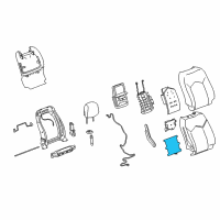 OEM 2016 Cadillac SRX Seat Back Heater Diagram - 22950590