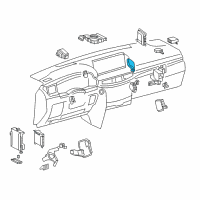 OEM Toyota Land Cruiser Control Module Diagram - 88150-60090