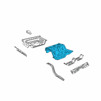 OEM 2004 Lincoln Town Car Center Floor Pan Diagram - 3W1Z-5411160-AA