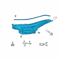 OEM Toyota C-HR Composite Headlamp Diagram - 81130-F4200