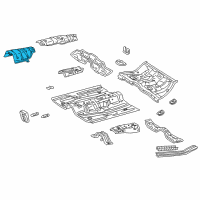 OEM Toyota Corolla Heat Deflector Diagram - 58151-12160