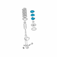 OEM Nissan Maxima Strut Mounting Insulator Assembly Diagram - 54320-JA00A