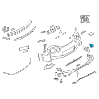 OEM 2017 Nissan GT-R Sensor Assy-Distance Diagram - 28438-6AV2A