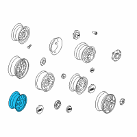 OEM GMC Sonoma Single Wheel Rim 15X7 Diagram - 12361577