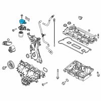 OEM Ford Oil Cooler Diagram - BB3Z-6A642-A