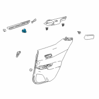 OEM 2021 Toyota C-HR Window Switch Diagram - 84810-02240