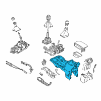 OEM Jeep Wrangler BIN-FLOOR CONSOLE Diagram - 6ZU33TX7AB