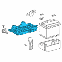 OEM 2021 Lexus ES350 Battery Trays Diagram - 7440433160