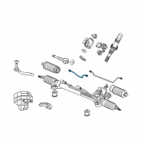 OEM 2009 Acura RL Pipe Assembly, Driver Side Feed Diagram - 53671-SJA-A01