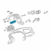 OEM Pontiac Dash Control Unit Diagram - 25925113