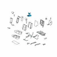 OEM 2012 Toyota 4Runner Armrest Assembly Diagram - 72830-35170-B3