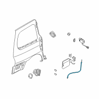 OEM 2004 Kia Sedona Wire Assembly-Safety Lock Diagram - 0K55242430B