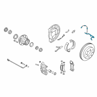 OEM 2009 Ford E-150 Rear Speed Sensor Diagram - 9C2Z-2C191-A