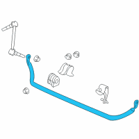 OEM 2009 Pontiac G8 Stabilizer Bar Diagram - 92184620