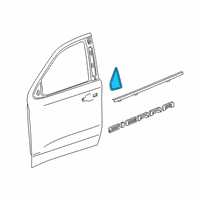 OEM 2020 Chevrolet Silverado 1500 Corner Molding Diagram - 84761464