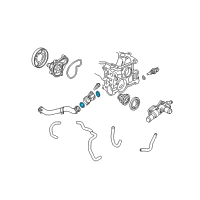 OEM 2010 Honda Civic O-Ring (27.6X4.1) Diagram - 91314-634-000