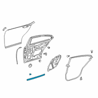 OEM 2019 Lexus ES300h WEATHERSTRIP, RR Doo Diagram - 67887-06160