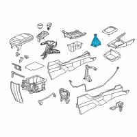 OEM Honda Boot Assy., Change Lever *NH167L* (GRAPHITE BLACK) Diagram - 77299-TR0-A51ZA