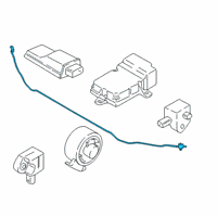 OEM 2019 BMW 640i xDrive Gran Turismo Sensor, Pedestrian Protection Pts Diagram - 65-76-6-821-100