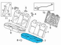 OEM 2022 Honda Civic PAD, RR Diagram - 82137-T39-A21