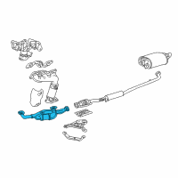 OEM Lexus ES300 Front Exhaust Pipe Assembly Diagram - 17410-20310