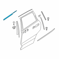 OEM 2021 BMW X5 WINDOW CAVITY SEAL REAR DOOR Diagram - 51-35-7-428-693