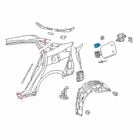 OEM Toyota Prius Fuel Door Spring Diagram - 77366-47020