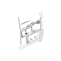 OEM 1989 Chevrolet Astro Lamp Asm-Rear License Plate Diagram - 5978372