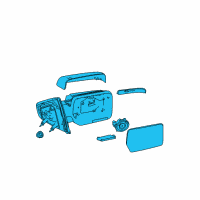 OEM Ford F-150 Mirror Outside Diagram - BL3Z-17683-CA