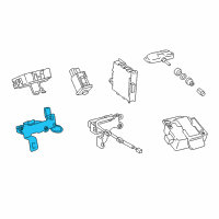 OEM 2017 Lexus LS460 Transmitter, Tire Pressure Monitor Diagram - 8976B-50011