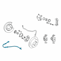 OEM Hyundai XG350 Sensor-Abs Rear Wheel , LH Diagram - 95680-38500