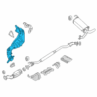 OEM 2013 Nissan Juke Three Way Catalyst Converter Diagram - 208A2-1TX0A
