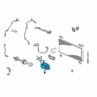 OEM 2006 Honda CR-V Compressor Diagram - 38810-PNB-006