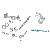 OEM 2014 Ram 3500 Axle Shaft (Front Right) Diagram - 68216196AA