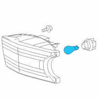 OEM 2014 Toyota 4Runner Signal Lamp Bulb Diagram - 90981-15022