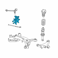 OEM 2005 Lincoln LS Knuckle Diagram - 2W4Z-5B716-AA