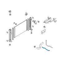 OEM 2012 Infiniti M56 Hose - Auto Transmission Oil Cooler Diagram - 21632-1MC0A