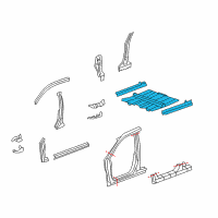 OEM 2011 Honda CR-V Floor, FR. Diagram - 65100-SXS-A01ZZ