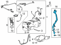 OEM Buick Encore GX Filler Pipe Diagram - 60004620